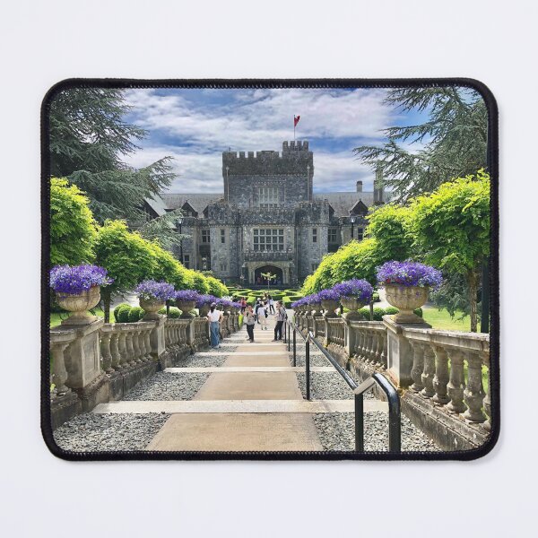Item preview, Hatley Castle Staircase surrounded by Flowers designed and sold by Esperanta Arto.