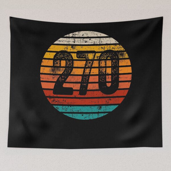Item preview, Distressed Vintage Sunset 270 Area Code designed and sold by Gold Wings Tees.