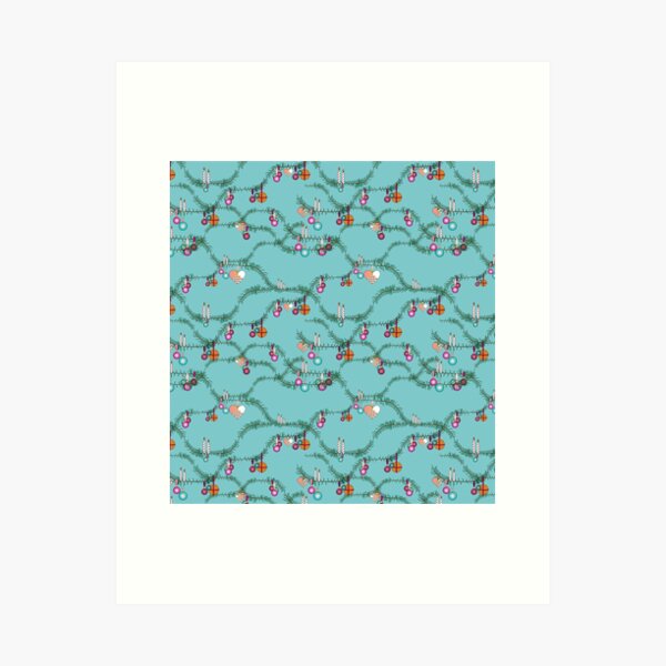 Item preview, Holiday kitsch blue designed and sold by arrpdesign.
