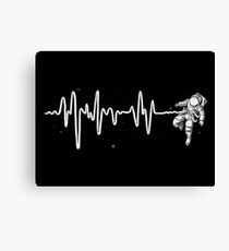 Space Heartbeat Canvas Print