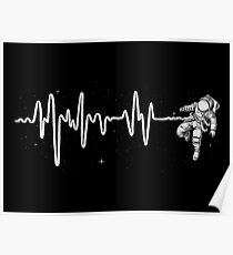 Space Heartbeat Poster