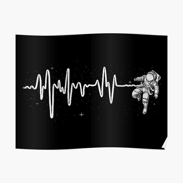 Space Heartbeat Poster