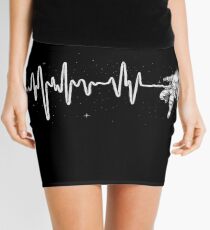 Space Heartbeat Mini Skirt