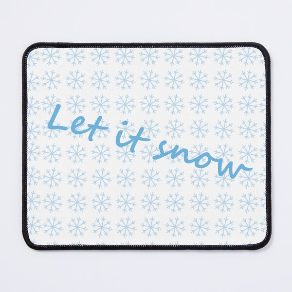 Item preview, Let it snow blue designed and sold by Sneshkica.