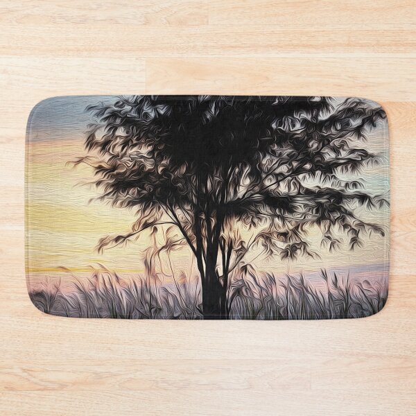 Item preview, Beautifil Painted Tree at Sunset in Thailand designed and sold by Huskyyy Designs.