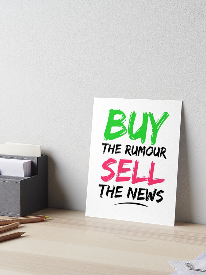 buy the rumor sell the news cryptocurrency