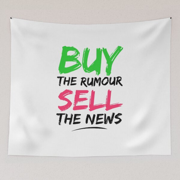 Item preview, Buy the Rumour Trading Crypto Cryptocurrency Gift Idea designed and sold by throwbackgamer.