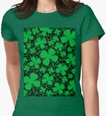 A Shamrock Field for St Patrick's Day Women's Fitted T-Shirt