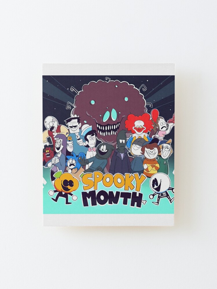 Funny Spooky Month Mounted Print for Sale by Miguellomeli