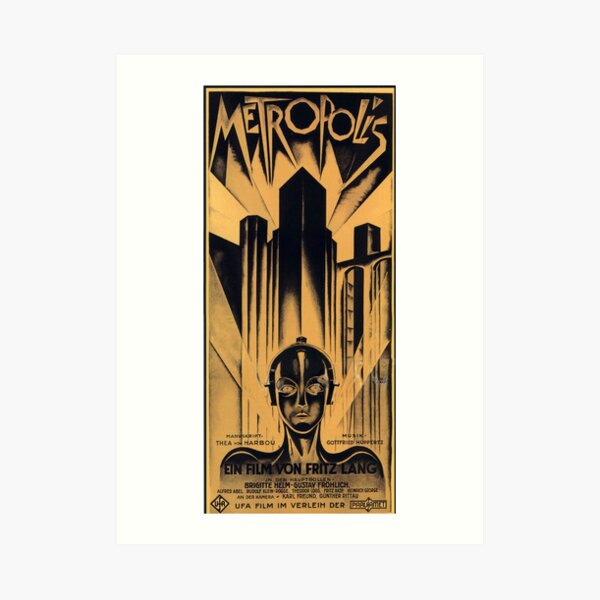 Metropolis - Fritz Lang, movie Art Print