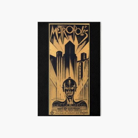 Metropolis - Fritz Lang, movie Art Board Print