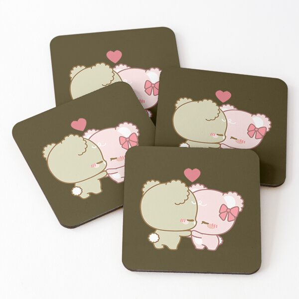 Item preview, Sugar Cubs Lover Kissing Cute Bears designed and sold by ggpandele.