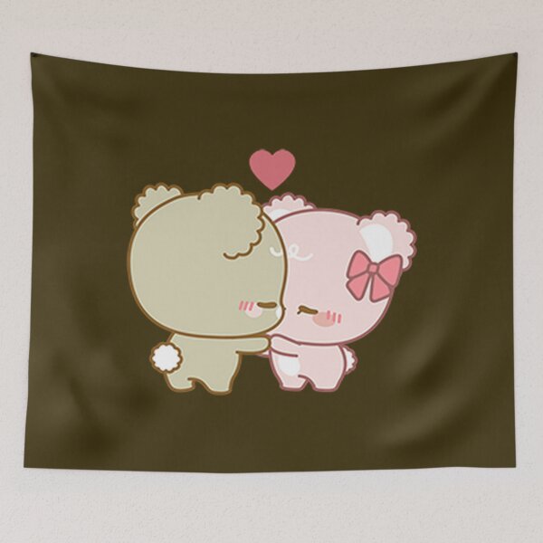 Item preview, Sugar Cubs Lover Kissing Cute Bears designed and sold by ggpandele.