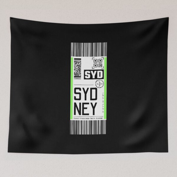 Item preview, SYDNEY SYD NSW classic luggage tag flight sticker designed and sold by LeddsoDello.