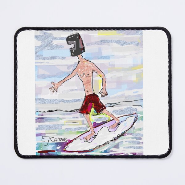 Item preview, "Ned Kelly Surreal Surfer" designed and sold by EJCairns.