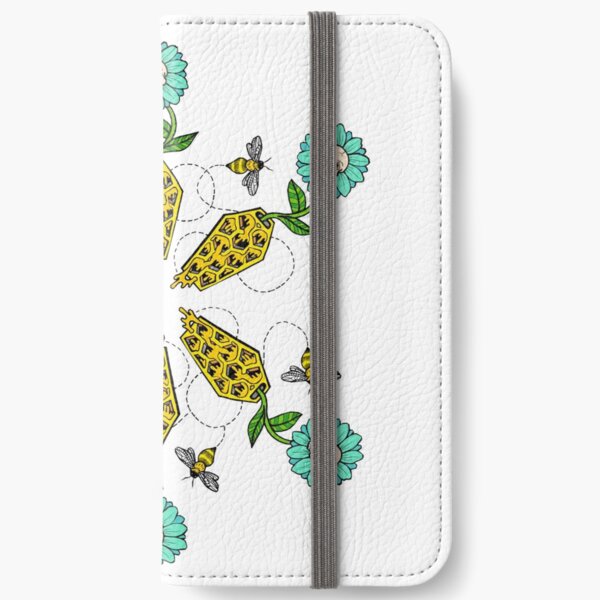 Honeycomb Coffin - Flower Pattern iPhone Wallet
