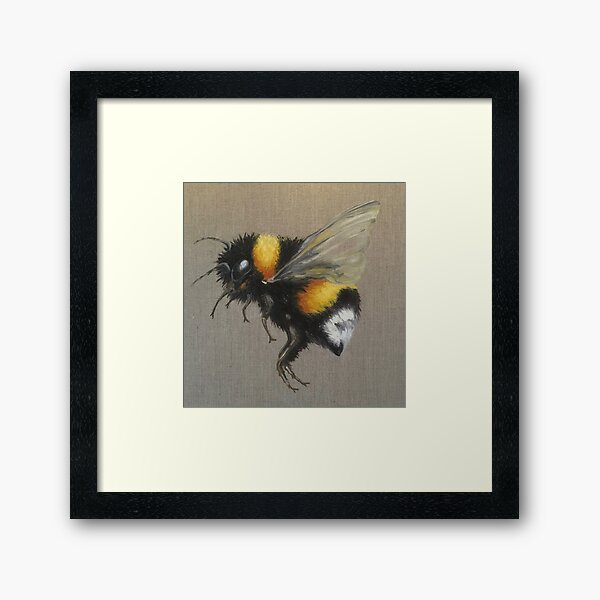 Bumble Bee Oil Painting by Angela Brown Art Framed Art Print