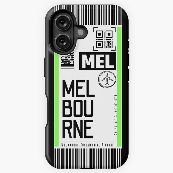 Item preview, MELBOURNE MEL Victoria classic luggage tag flight sticker designed and sold by LeddsoDello.