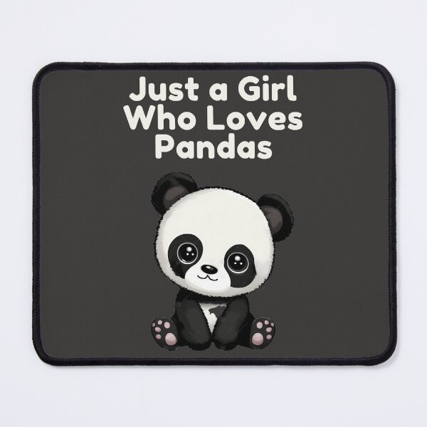 Item preview, Just a Girl Who Loves Pandas designed and sold by GigaDesigns.