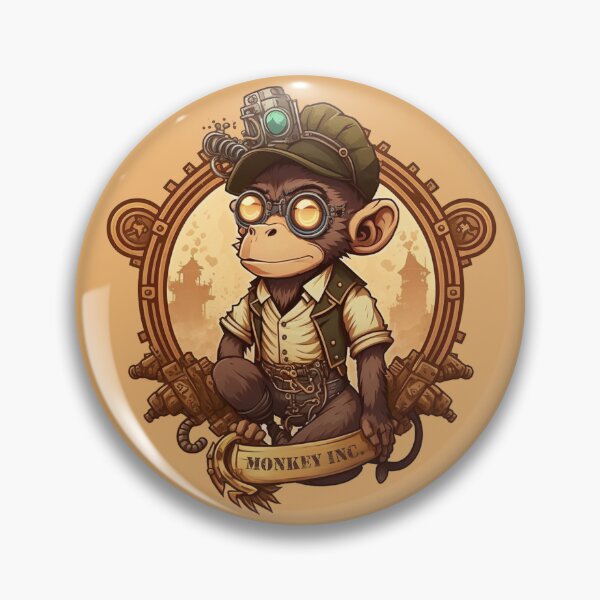 Item preview, Grease Monkey Steampunk Style Monkey designed and sold by Shaani.