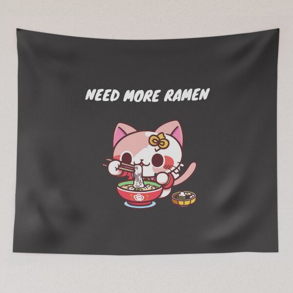 Item preview, Mochi Cat - Need More Ramen designed and sold by GigaDesigns.