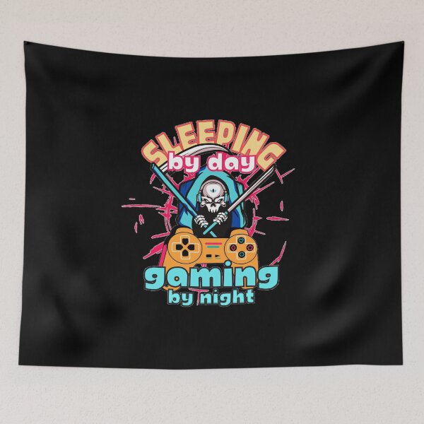Item preview, Sleeping By Day Gaming By Night designed and sold by Joy Poddar.