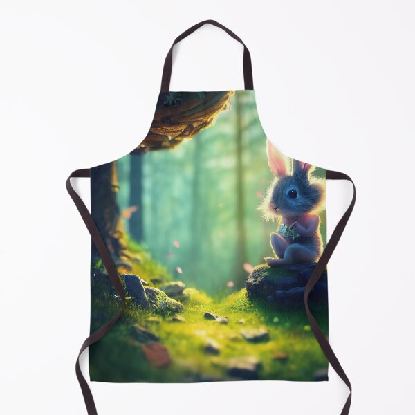 Item preview, Cute bunny in a magical forest illustration designed and sold by RK - Shop.
