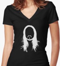 Steve Aoki Women's Fitted V-Neck T-Shirt