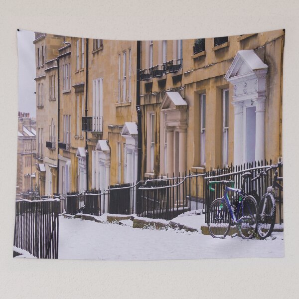 Item preview, Lansdown Road in Snow designed and sold by Rowena Ko.