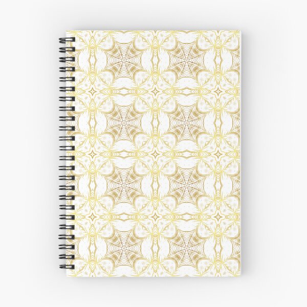 Artikelvorschau, Gold abstraktes nahtloses geometrisches Blumenmuster Spinnennetz entworfen und verkauft von HappyVibesAlert.