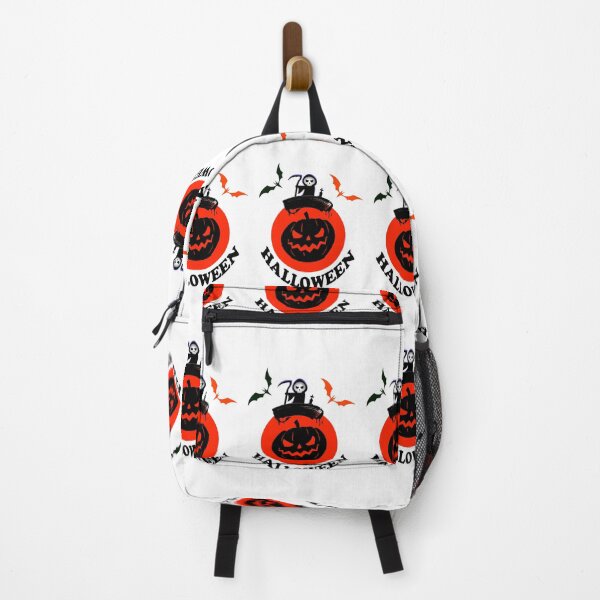 Item preview, halloween scary evil pumpkin horror pumpkin head design with halloween Bats monster designed and sold by Best-Art-Design.