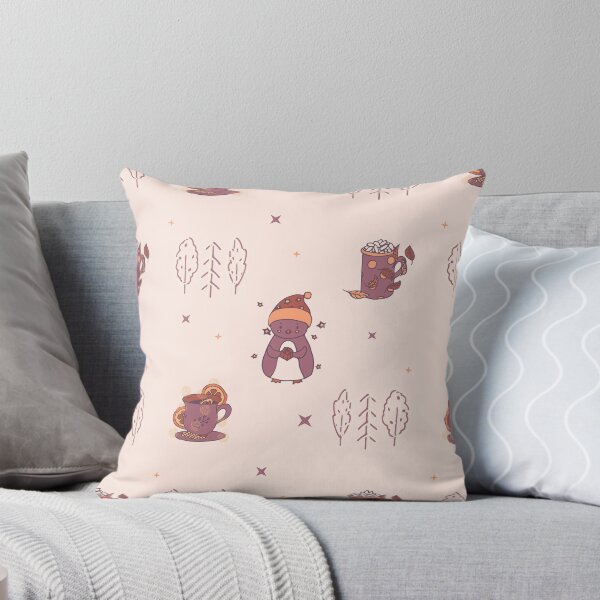 Item preview, Penguin, trees, mugs pattern designed and sold by picroom.