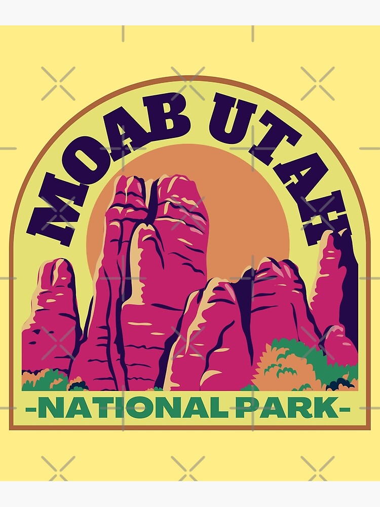 "Moab Utah National Park" Poster for Sale by retrotravelart Redbubble