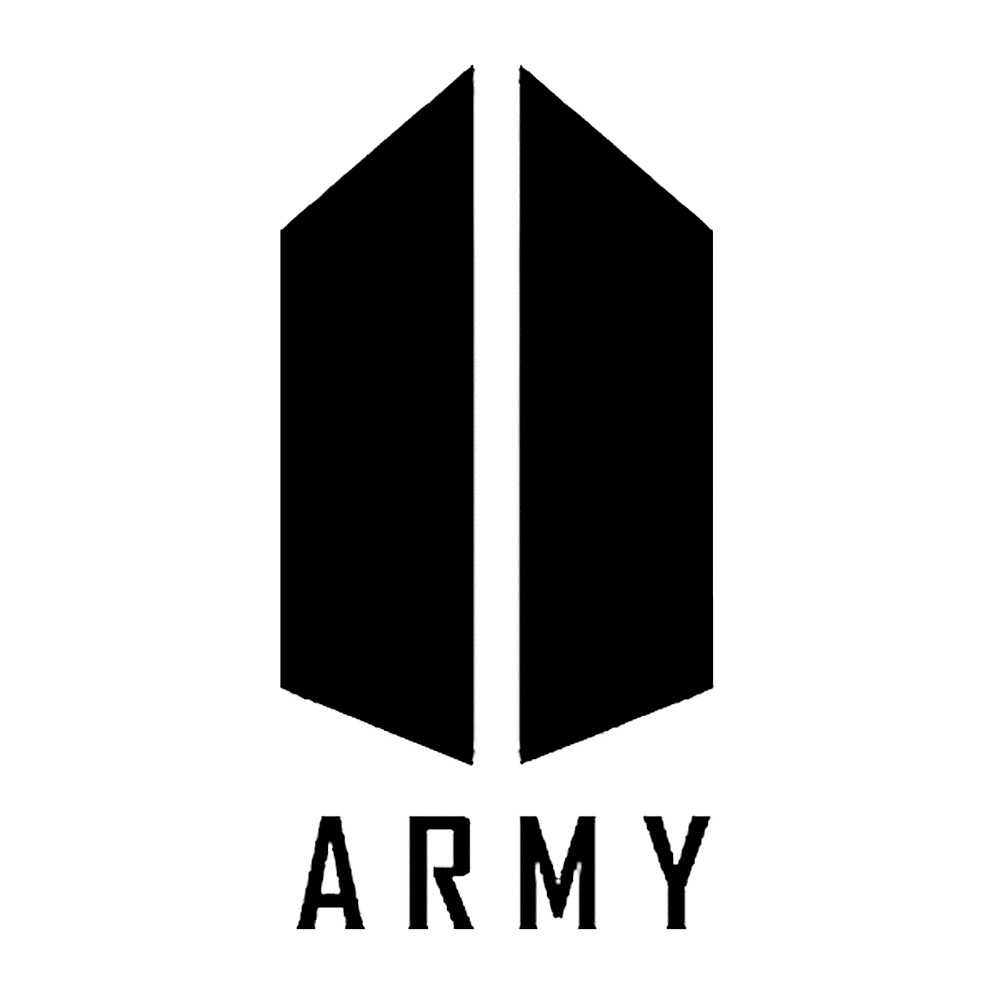  BTS  ARMY  Logo  Black by Kissa Aura Redbubble