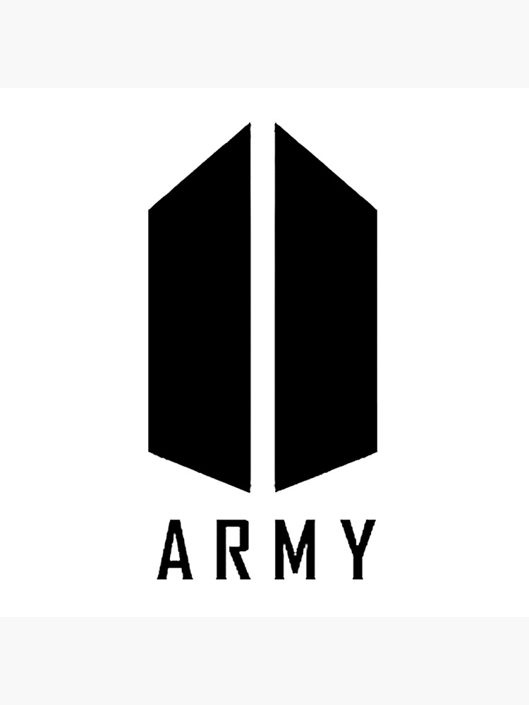 L mina fotogr fica BTS  ARMY  Logo  Black de Kissa Aura 