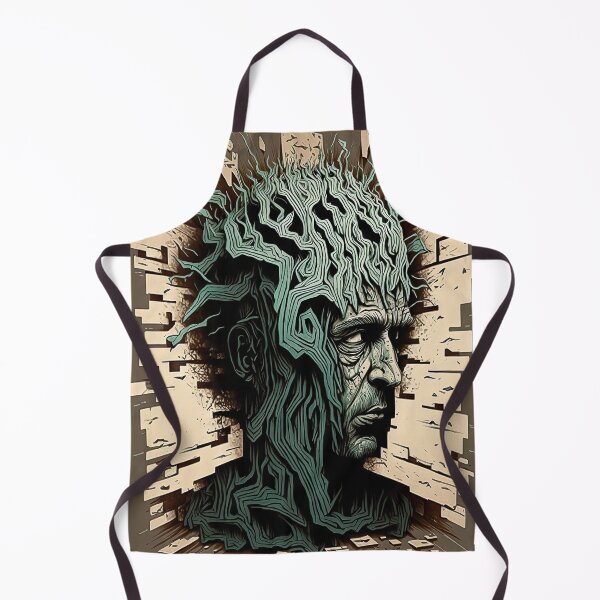 Item preview, Man bizarre portrait with lines and shapes designed and sold by mrlongfield.