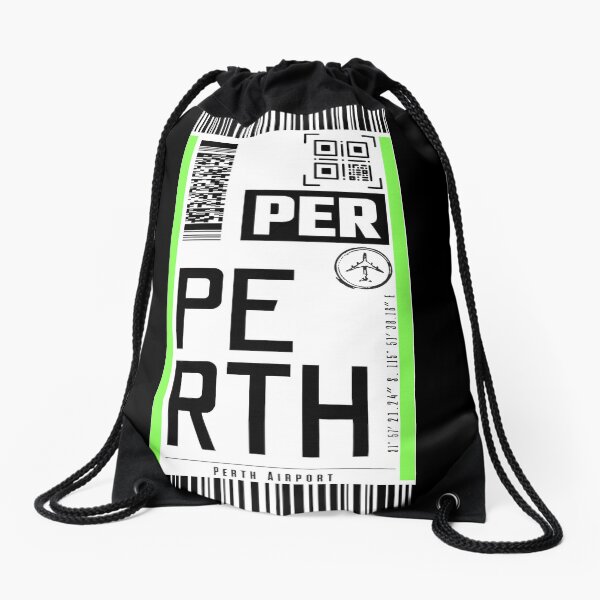 Item preview, PERTH (PER) Australia classic luggage tag flight stickers designed and sold by LeddsoDello.
