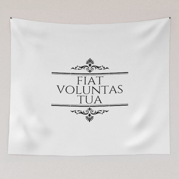 Item preview, Fiat Voluntas Tua - Thy Will Be Done - The Lords Prayer - Stacked Black designed and sold by ElementJourney.