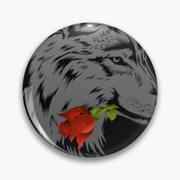 Item preview, Wolf Rose Cute Valentine Gray Wolf Gift Pullover designed and sold by Edward Nguyen.