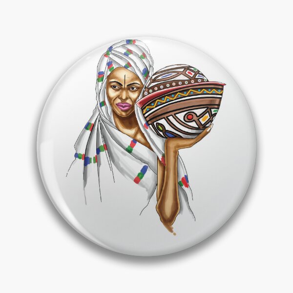 Item preview, Beautiful Fulani Woman Carrying Calabash designed and sold by Kainene.