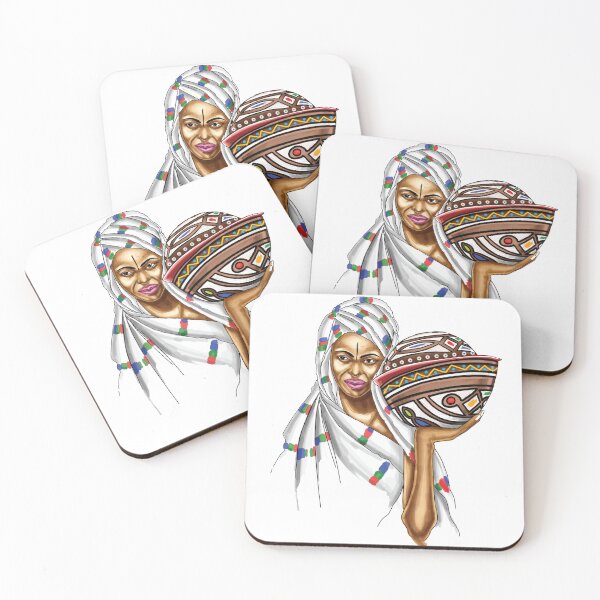 Item preview, Beautiful Fulani Woman Carrying Calabash designed and sold by Kainene.