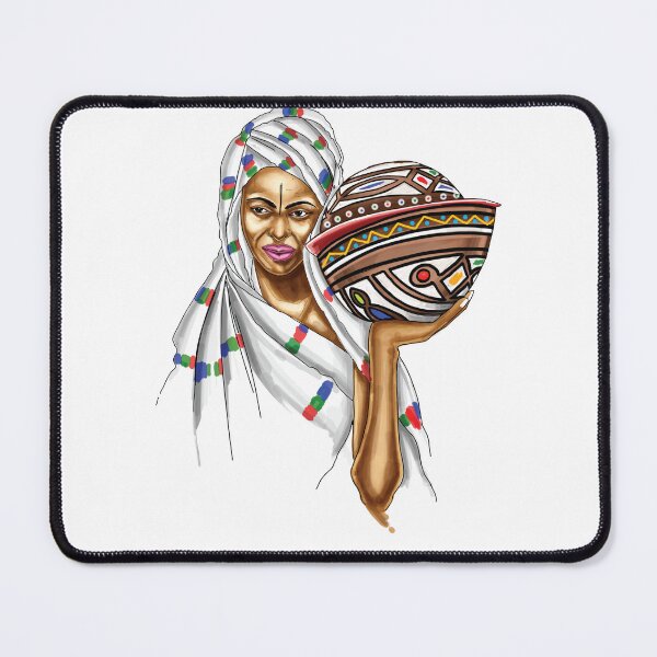 Item preview, Beautiful Fulani Woman Carrying Calabash designed and sold by Kainene.