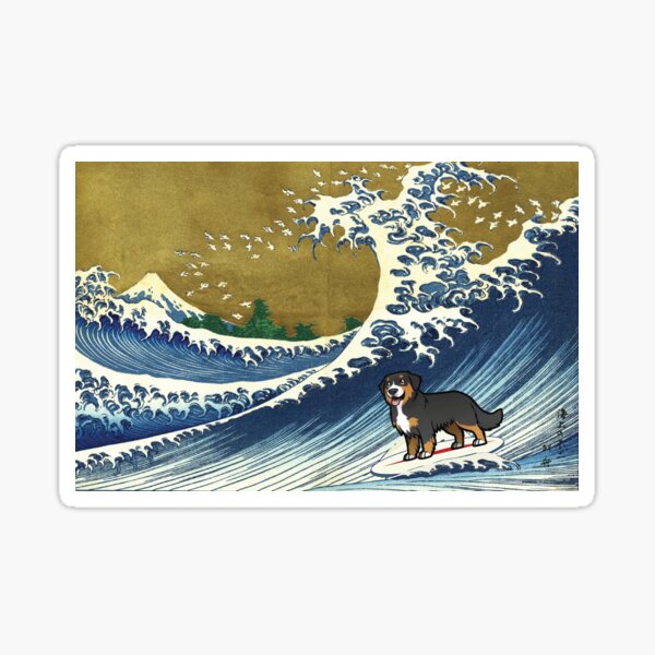 Aperçu de l'œuvre Bouvier bernois surf créée et vendue par ouchmypancreas.