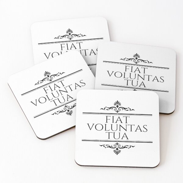 Item preview, Fiat Voluntas Tua - Thy Will Be Done - The Lords Prayer - Stacked Black designed and sold by ElementJourney.