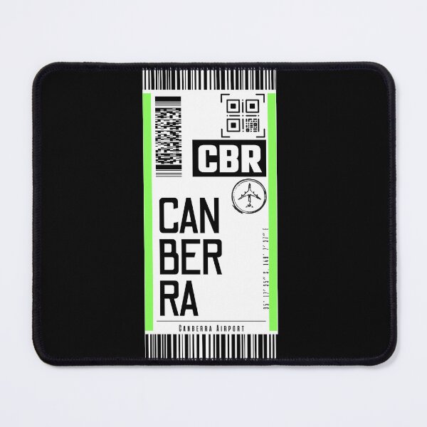 Item preview, CANBERRA CBR classic luggage tag flight sticker designed and sold by LeddsoDello.