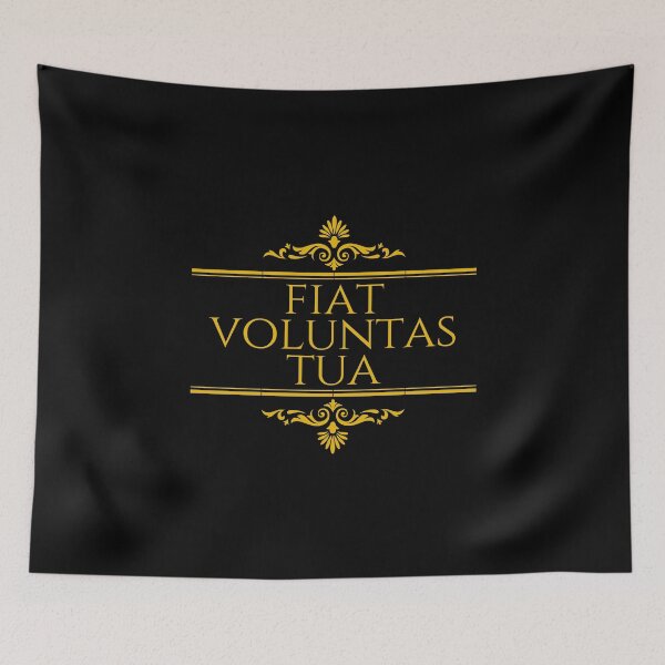 Item preview, Fiat Voluntas Tua - Thy Will Be Done - The Lords Prayer - Stacked Gold designed and sold by ElementJourney.