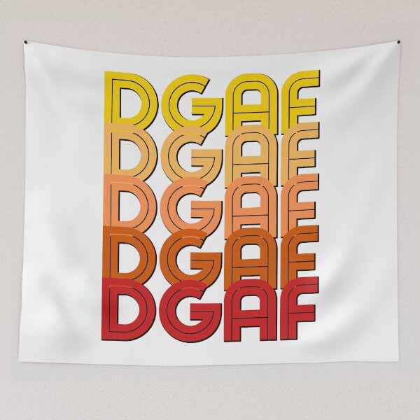 Item preview, Funny adult DGAF retro style typography designed and sold by AEROSPACE-IND.