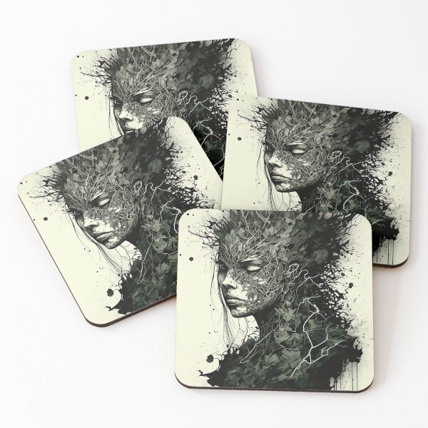 Artikelvorschau, woman portrait in strange art look entworfen und verkauft von mrlongfield.