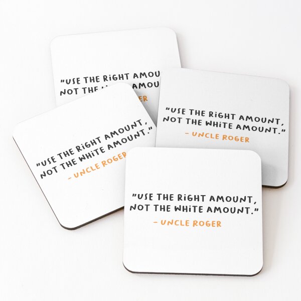 Item preview, Uncle Roger "Use the right amount, not the white amount." Funny designed and sold by Alicia-Lee.