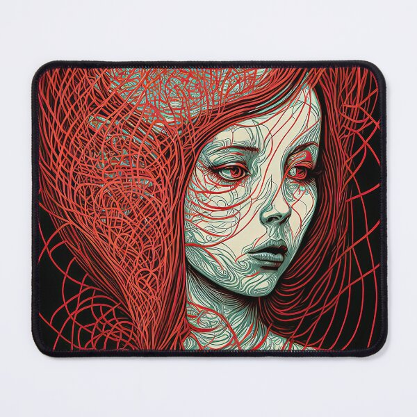 Item preview, Weird female portrait designed and sold by mrlongfield.